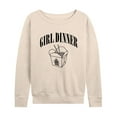 thumbnail image 1 of Instant Message - Girl Dinner Chinese Takeout - Women's Lightweight French Terry Long Sleeve Shirt, 1 of 6