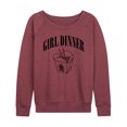 thumbnail image 1 of Instant Message - Girl Dinner Chinese Takeout - Women's Lightweight French Terry Long Sleeve Shirt, 1 of 6