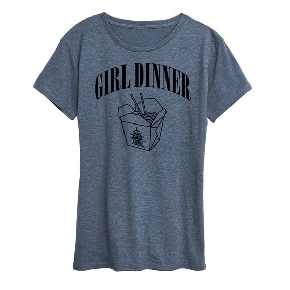 Instant Message - Girl Dinner Chinese Takeout - Women's Short Sleeve Graphic T-Shirt