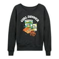 thumbnail image 1 of Instant Message - Girl Dinner Junk Food - Women's Lightweight French Terry Long Sleeve Shirt, 1 of 6