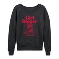 thumbnail image 1 of Instant Message - Girl Dinner Soda Crackers - Women's Lightweight French Terry Long Sleeve Shirt, 1 of 6