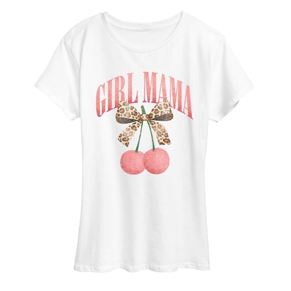 Instant Message - Girl Mama Cherries - Women's Short Sleeve Graphic T-Shirt