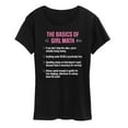 thumbnail image 1 of Instant Message - Girl Math Basics - Women's Short Sleeve Graphic T-Shirt, 1 of 6