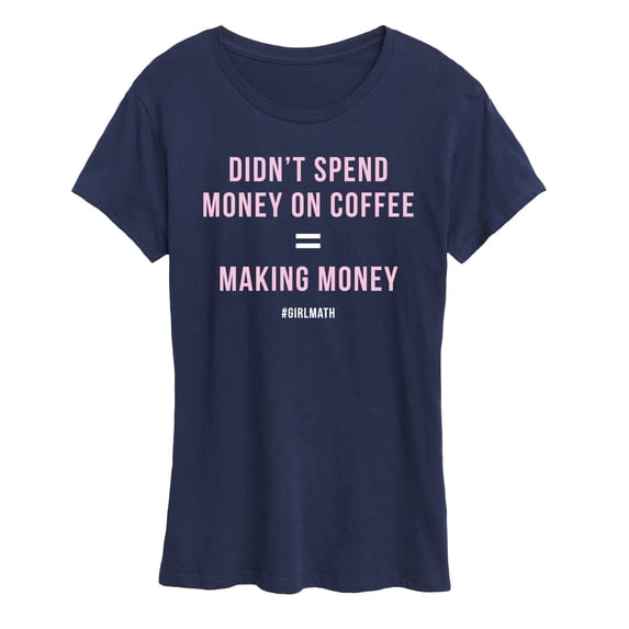 Instant Message - Girl Math Coffee Short Sleeve Graphic T-Shirt
