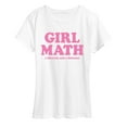 thumbnail image 1 of Instant Message - Girl Math Delusion - Women's Short Sleeve Graphic T-Shirt, 1 of 6