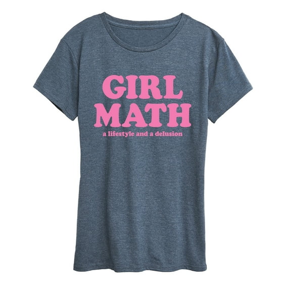 Instant Message - Girl Math Delusion - Women's Short Sleeve Graphic T-Shirt