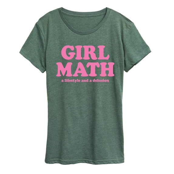 Instant Message - Girl Math Delusion - Women's Short Sleeve Graphic T-Shirt
