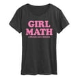 thumbnail image 1 of Instant Message - Girl Math Delusion - Women's Short Sleeve Graphic T-Shirt, 1 of 6