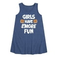 thumbnail image 1 of Instant Message - Girls Have Smore Fun - Toddler & Youth Girls A-line Dress, 1 of 6
