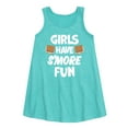 thumbnail image 1 of Instant Message - Girls Have Smore Fun - Toddler & Youth Girls A-line Dress, 1 of 5