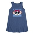 thumbnail image 1 of Instant Message - Girls Love Big Bows - Toddler & Youth Girls A-line Dress, 1 of 6