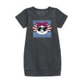 thumbnail image 1 of Instant Message - Girls Love Big Bows - Toddler & Youth Girls Fleece Dress, 1 of 5