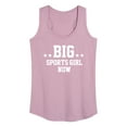 thumbnail image 1 of Instant Message - Girls & Sports - Big Sports Girl Now - Women's Racerback Tank Top, 1 of 6