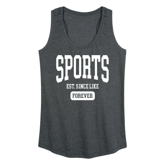 Instant Message - Girls & Sports - Sports Est. Since Forever - Women's Racerback Tank Top