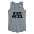 thumbnail image 1 of Instant Message - Girls & Sports - Sports Watcher - Women's Racerback Tank Top, 1 of 6