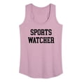 thumbnail image 1 of Instant Message - Girls & Sports - Sports Watcher - Women's Racerback Tank Top, 1 of 6