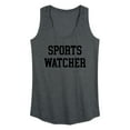 thumbnail image 1 of Instant Message - Girls & Sports - Sports Watcher - Women's Racerback Tank Top, 1 of 6