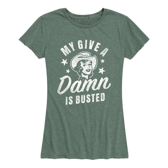 Instant Message - Give A Damn Busted - Women's Short Sleeve Graphic T-shirt