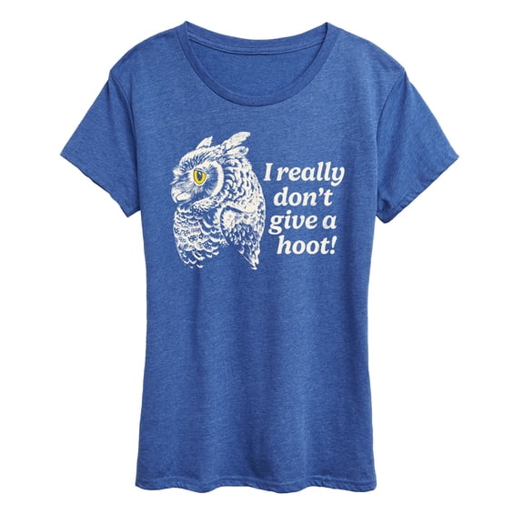 Instant Message - Give A Hoot Owl - Women's Short Sleeve Graphic T-Shirt