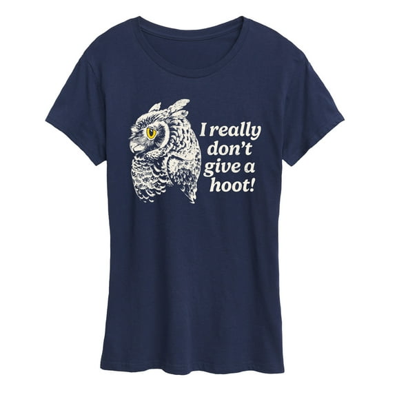Instant Message - Give A Hoot Owl - Women's Short Sleeve Graphic T-Shirt