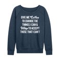 thumbnail image 1 of Instant Message - Give Me Coffee Wine - Women's Lightweight French Terry Long Sleeve Shirt, 1 of 6