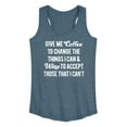 thumbnail image 1 of Instant Message - Give Me Coffee Wine - Women's Racerback Tank Top, 1 of 6