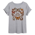 thumbnail image 1 of Instant Message - Give You Butterflies - Women's Oversized Graphic T-Shirt, 1 of 6