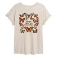 thumbnail image 1 of Instant Message - Give You Butterflies - Women's Oversized Graphic T-Shirt, 1 of 6