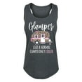 thumbnail image 1 of Instant Message - Glamper Like a Normal Camper Cooler - Women's Racerback Tank Top, 1 of 5