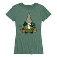 thumbnail image 1 of Instant Message - Gnome With Plants - Women's Short Sleeve Graphic T-Shirt, 1 of 5