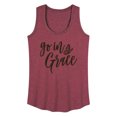 thumbnail image 1 of Instant Message - Go In Grace - Butterfly - Women's Racerback Tank Top, 1 of 6