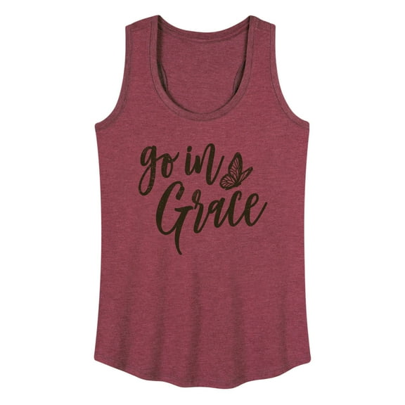 Instant Message - Go In Grace - Butterfly - Women's Racerback Tank Top