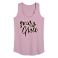 thumbnail image 1 of Instant Message - Go In Grace - Butterfly - Women's Racerback Tank Top, 1 of 6