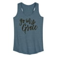 thumbnail image 1 of Instant Message - Go In Grace - Butterfly - Women's Racerback Tank Top, 1 of 6
