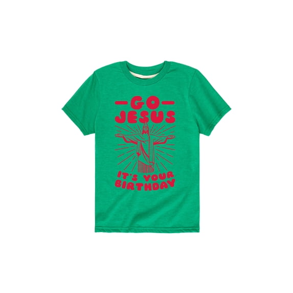 Instant Message - Go Jesus Its Your Birthday - Youth Short Sleeve Tee