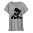 thumbnail image 1 of Instant Message - Go On Git Skull Cowgirl - Women's Short Sleeve Graphic T-Shirt, 1 of 6