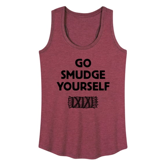 Instant Message - Go Smudge Yourself - Women's Racerback Tank Top