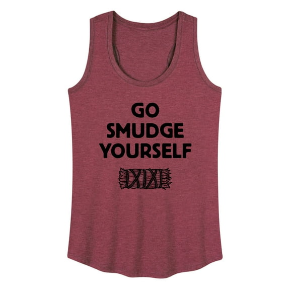 Instant Message - Go Smudge Yourself - Women's Racerback Tank Top