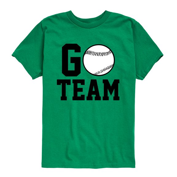 Instant Message - Go Team Baseball Short Sleeve Graphic T-Shirt