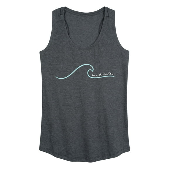 Instant Message - Go With The Flow Wave - Women's Racerback Tank Top