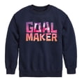 thumbnail image 1 of Instant Message - Goal Maker - Toddler & Youth Crewneck Fleece Sweatshirt, 1 of 6