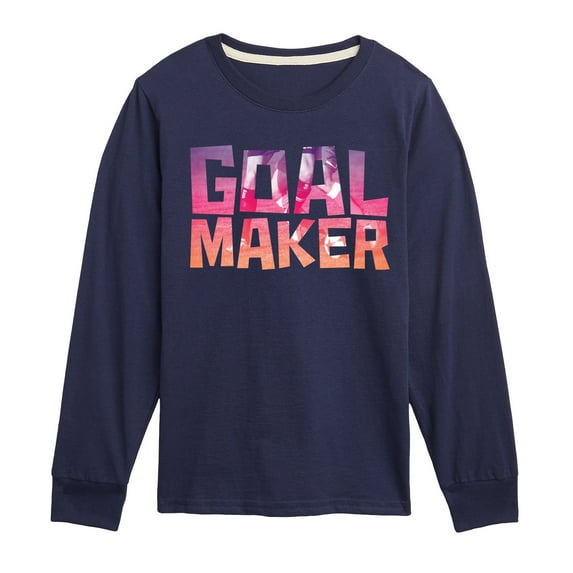 Instant Message - Goal Maker - Toddler & Youth Long Sleeve Graphic T-Shirt