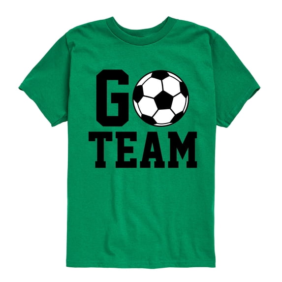 Instant Message - Go Team Soccer - Youth Boys Short Sleeve Graphic T-Shirt