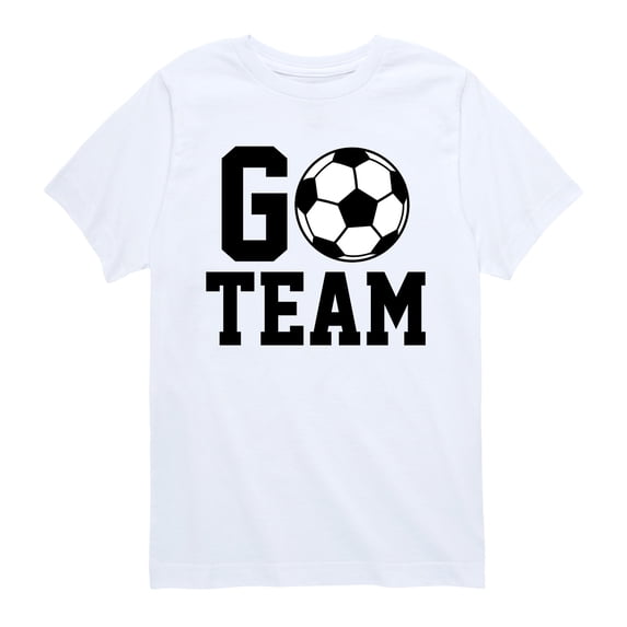 Instant Message - Go Team Soccer - Youth Boys Short Sleeve Graphic T-Shirt