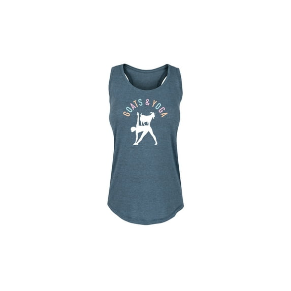 Instant Message - Goats And Yoga - Women's Racerback Graphic Tank