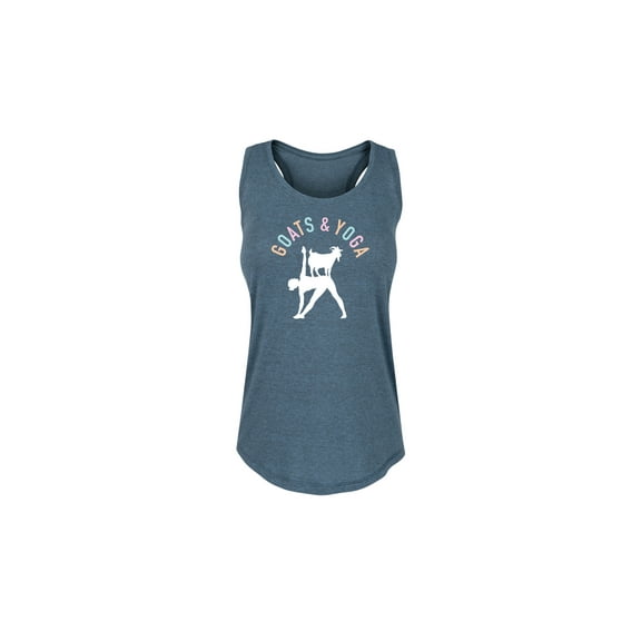 Instant Message - Goats And Yoga - Women's Racerback Graphic Tank