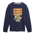 thumbnail image 1 of Instant Message - Gobble Dinosaur - Toddler & Youth Long Sleeve Graphic T-Shirt, 1 of 6