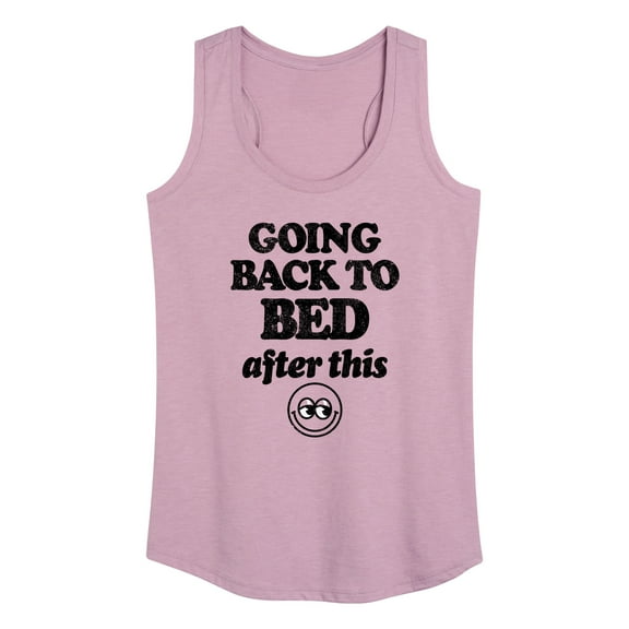 Instant Message - Going Back To Bed After This - Women's Racerback Tank Top