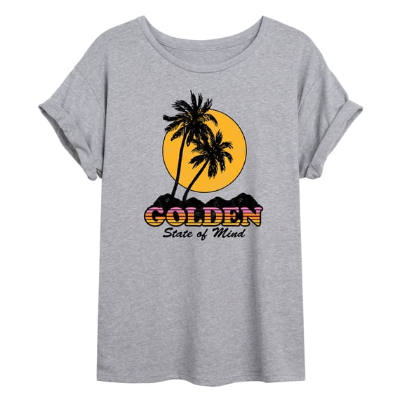 Instant Message - Golden State of Mind Oversized Graphic T-Shirt