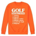 thumbnail image 1 of Instant Message - Golf Instructions - Men's Crew Neck Fleece Pullover, 1 of 1